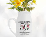 50th Birthday Gift for Women - 50 and Fabulous Small Personalised Flower Pot Vase 1975 Gift for Her Ladies Floral Design Mum Nan BNK50