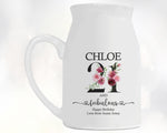 21st Birthday Gift for Her - 21 and Fabulous Small Personalised Flower Pot Vase 2004 Gift for Women Floral Design Daughter Sister BNK21