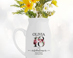 18th Birthday Gift for Her - 18 and Fabulous8 Small Personalised Flower Pot Vase 2007 Gift for Women Floral Design Daughter Sister BNK18