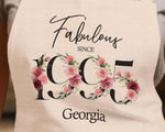 30th Birthday Gift for Her - Personalised Apron Happy Birthday Age 30 Gift for Women - Ladies Floral Design Daughter Niece Thirty BNC30AP