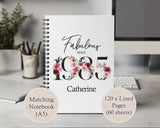 40th Birthday Gift for Her - Personalised Apron Happy Birthday 1985 40 Gift for Women - Ladies Floral Design Daughter Niece Forty BNC40AP