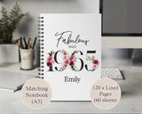 60th Birthday Gift for Women - Personalised Apron Happy Birthday 1965 60 Gift for Her - Ladies Floral Design Daughter Niece Sixty BNC60AP