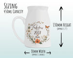 18th Birthday Gift for Her - Fabulous Since 2007 Small Personalised Flower Pot Vase 18 Gift for Women Floral Design Daughter Sister BNL18