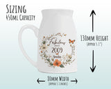 16th Birthday Gift for Her - Fabulous Since 2009 Small Personalised Flower Pot Vase 16 Gift for Women Floral Design Daughter Sister BNL16