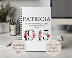 80th Birthday Gift for Women - Personalised Apron Wonderful Since 1945 80 Gift for Her - Ladies Floral Design Mum Nanny Nan Eighty BNC80AP