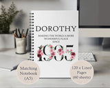 90th Birthday Gift for Women - Personalised Apron Wonderful Since 1935 90 Gift for Her - Ladies Floral Design Mum Nanny Nan Ninety BND90AP
