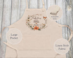 70th Birthday Gift for Women - Personalised Apron Fabulous Since 1955 Gift for Her - Ladies Floral Butterfly Design Mum Nan Seventy BNL70