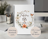 50th Birthday Gift for Women - Personalised Apron Fabulous Since 1975 Gift for Her - Ladies Floral Butterfly Design Mum Nan Fifty BNL50