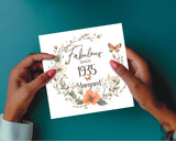 90th Birthday Card for Her - Fabulous Since 1935 Personalised With Name Age 90 Greetings Card for Women Ladies Daughter Mum Nan Wife BNL90