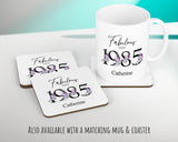 40th Birthday Gift for Women - Personalised 1985 Birthday Cushion Age 40 Gift for Her Ladies Floral Design Mum Daughter Sister Forty BNP40C