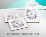 80th Birthday Gift for Women - Personalised 1945 Birthday Cushion Age 80 Gift for Her - Ladies Floral Age Design Mum Nan Gran Eighty BNR80C