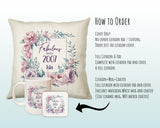 18th Birthday Gift for Women - Personalised 2007 Birthday Cushion Age 18 Gift for Her Ladies Floral Design Daughter Sister Eighteen BNR18C