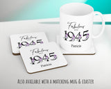 80th Birthday Gift for Women - Personalised 1945 Birthday Cushion Age 80 Gift for Her - Ladies Floral Age Design Mum Nan Gran Eighty BNP80C