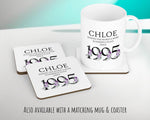 30th Birthday Gift for Her Personalised 1995 Birthday Cushion Age 30 Gift for Women - Ladies Floral Design Mum Daughter Sister Thirty BNQ30C