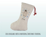 Personalised Large Christmas Sack Penguin Name Xmas Stocking Gift Stocking Rudolph Sack Red Drawstring Christmas Decoration SK109