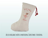 Personalised Christmas Sack - Santa Sack for Kids Presents Xmas Pink Ballerina Design Stocking Christmas Eve Bag Box for Girls & Boys XS007
