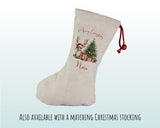 Personalised Christmas Sack - Santa Sack for Kids Presents Xmas Reindeer Tree Design Stocking Christmas Eve Bag Box for Girls & Boys XS011