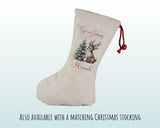 Personalised Christmas Sack - Santa Sack for Kids Presents Xmas Reindeer Tree Design Stocking Christmas Eve Bag Box for Girls & Boys XS019