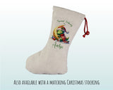 Personalised Christmas Sack - Santa Sack for Kids Presents Xmas Dinosaur Moon Design Stocking Christmas Eve Bag Box for Girls & Boys XS022