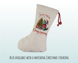 Personalised Christmas Sack - Santa Sack for Kids Presents Xmas Dinosaur Tree Design Stocking Christmas Eve Bag Box for Girls & Boys XS025