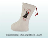 Personalised Belgian Sheepdog Large Christmas Sack - Red Drawstring Bag for Xmas Presents - Christmas Eve Bag Box Decoration for Dogs XS073