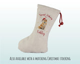 Personalised Shiba Inu Dog Large Christmas Sack - Red Drawstring Bag for Xmas Presents - Christmas Eve Bag Box Decoration for Dogs XS147