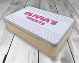 Personalised Snack Treat Tin - Perfect Stocking Filler Gift for Girls TIN006