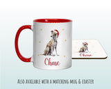 Personalised Greyhound Large Christmas Sack - Red Drawstring Bag for Xmas Presents - Christmas Eve Bag Box Decoration for Dogs XS112