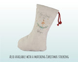 Personalised Large Christmas Sack Xmas Classic Ballerina Name Stocking Star Gift Sack Red Drawstring Christmas Decoration SK166