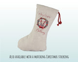 Personalised Christmas Sack - Santa Sack for Kids Presents Xmas Mouse Wreath Design Stocking Christmas Eve Bag Box for Girls & Boys XS009