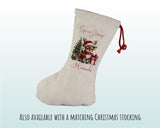 Personalised Christmas Sack - Santa Sack for Kids Presents Xmas Reindeer Tree Design Stocking Christmas Eve Bag Box for Girls & Boys XS018