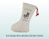 Personalised Christmas Sack - Santa Sack for Kids Presents Xmas White Horse Design Stocking Christmas Eve Bag Box for Girls & Boys XS028