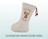 Personalised Christmas Sack - Santa Sack for Kids Presents Xmas Cute Reindeer Design Stocking Christmas Eve Bag Box for Girls & Boys XS031