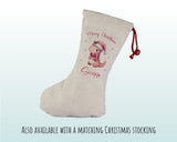 Personalised Christmas Sack - Santa Sack for Kids Presents Xmas Cute Dinosaur Design Stocking Christmas Eve Bag Box for Girls & Boys XS042