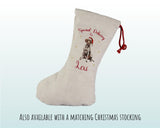 Personalised German Short Haired Pointer Large Christmas Sack Drawstring Bag for Xmas Presents Christmas Eve Bag Decoration for Dogs XS107
