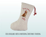 Personalised Nova Scotia Duck Tolling Retriever Large Christmas Sack - Bag for Xmas Presents Christmas Eve Bag Box Decoration for Dogs XS133