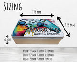 Gaming Snack Treat Tin - Personalised Gift for Gamers TIN003