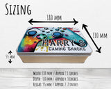 Gaming Snack Treat Tin - Personalised Gift for Gamers TIN003