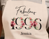 30th Birthday Gift for Her - Personalised Apron Happy Birthday Age 30 Gift for Women - Ladies Floral Design Daughter Niece Thirty BNC30AP
