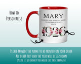100th Birthday Gift for Women - Wonderful Since 1925 Personalised Coffee Mug Coaster 100 Gift for Her Ladies Floral Design Nan Gran BND100M