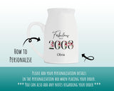 18th Birthday Gift for Her - Fabulous Since 2007 Small Personalised Flower Pot Vase 18 Gift for Women Floral Design Daughter Sister BNC18