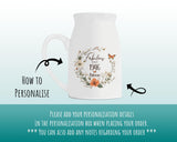 80th Birthday Gift for Women - Fabulous Since 1945 Small Personalised Flower Pot Vase 80 Gift for Her Ladies Floral Design Nan Gran BNL80