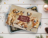 Golden Retriever Snack Treat Tin - Personalised Gift for Dog Lovers TIN010