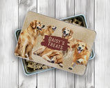 Golden Retriever Snack Treat Tin - Personalised Gift for Dog Lovers TIN010