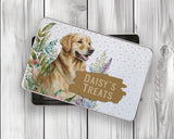 Golden Retriever Snack Treat Tin - Personalised Gift for Dog Lovers TIN011