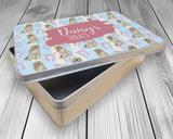 Golden Retriever Snack Treat Tin - Personalised Gift for Dog Lovers TIN012