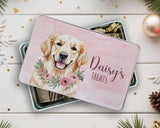 Golden Retriever Snack Treat Tin - Personalised Gift for Dog Lovers TIN013