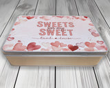 Valentines Day Snack Treat Tin - Personalised Gift for Husband Wife TIN017