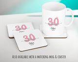 30th Birthday Gift for Her 30 and Fabulous Est 1995 Personalised Birthday Cushion Gift for Women Ladies Pink Design Mum Aunty Thirty BNH30C