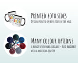 50th Birthday Gift for Men - Awesome Since 1975 Personalised Coffee Mug Coaster Age 50 Gift for Him - Retro Number Design Dad Brother BNG50M